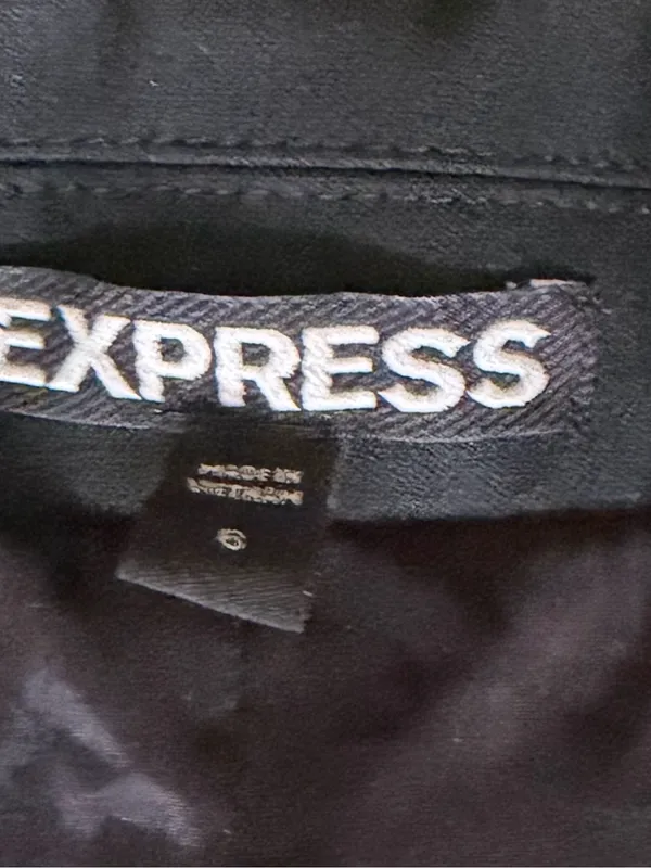 Express Blazer One Button Jacket Women’s Size 6 Black Stretch Regular Fit Office - Image 7