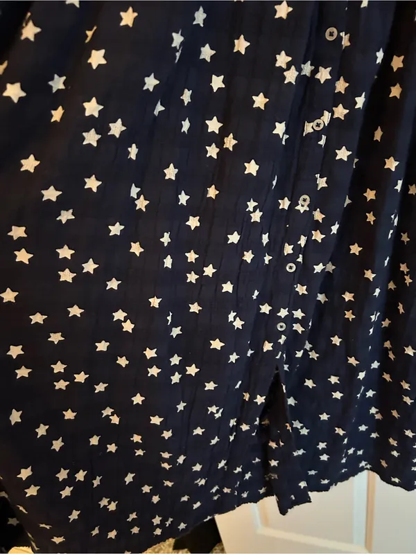 Aerie Navy Star Print Tie-Strap Sundress - Image 5
