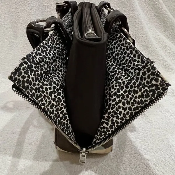 Luvali Changeable & Reversible Dark Brown Bag with Kaleidoscope/Jungle Cover - Image 11