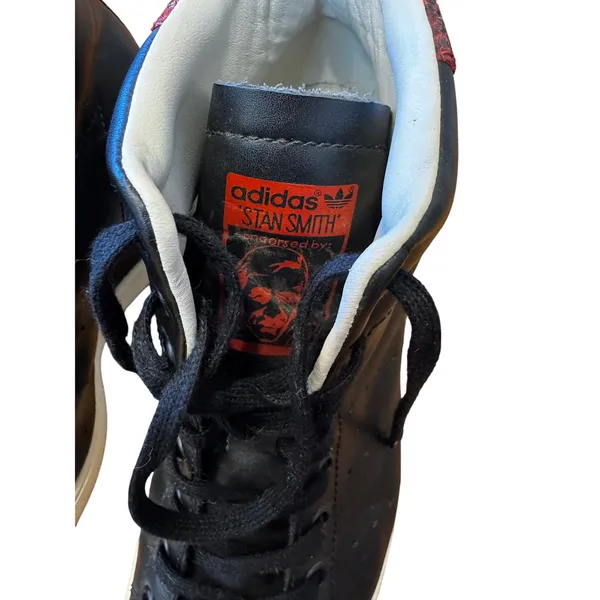 Adidas Originals Stan Smith Up Wedge Sneakers Black Red Snakeskin Leather W/US 7 - Image 9