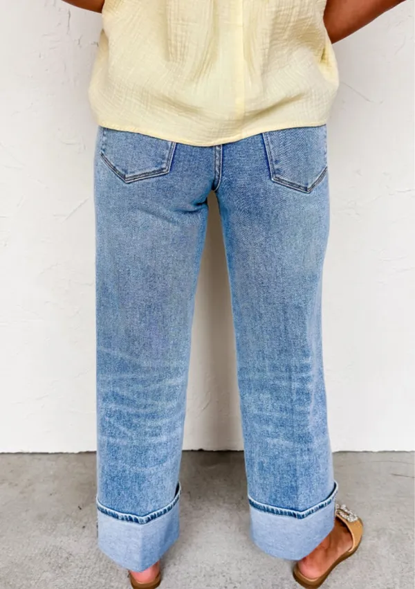 Center Seam Mom Jeans Blue Size 6 - Image 2