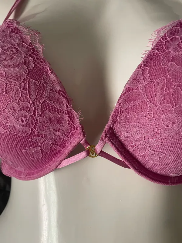 Victoria's Secret Bombshell Bra 34DD *Pink Rose Lace* - Image 4