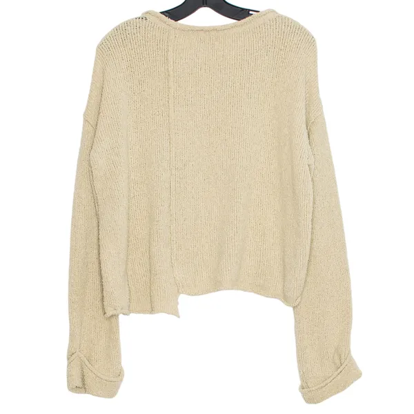 Free People Beach Sweater Oversized Coastal Beachy Boho Slouchy Y2K Small Flaws - Image 2