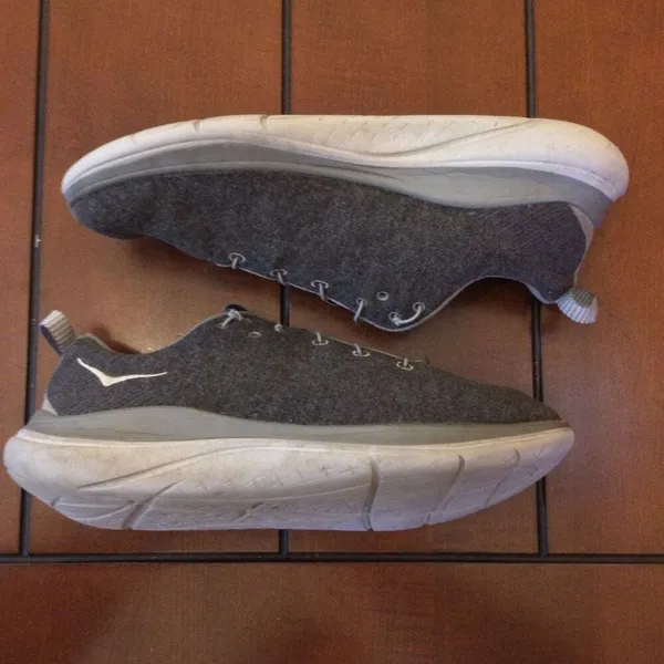 Hoka Humana flow wool dark gray gray sneakers women size 10 - Image 4