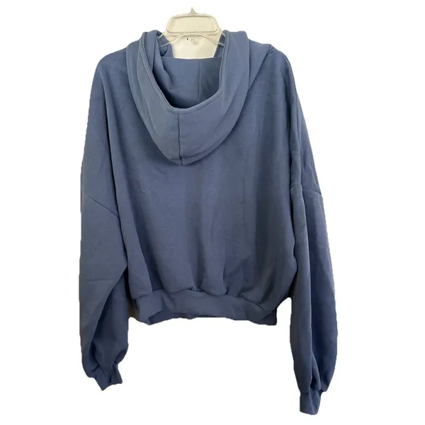 Blogilates Marshmallow Hoodie Steel Blue Size Large - Image 4