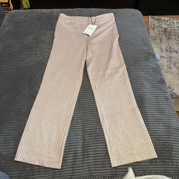 Theory Pants Women Size 4 (28x26) Blush Multi Stratton Knit - Image 2
