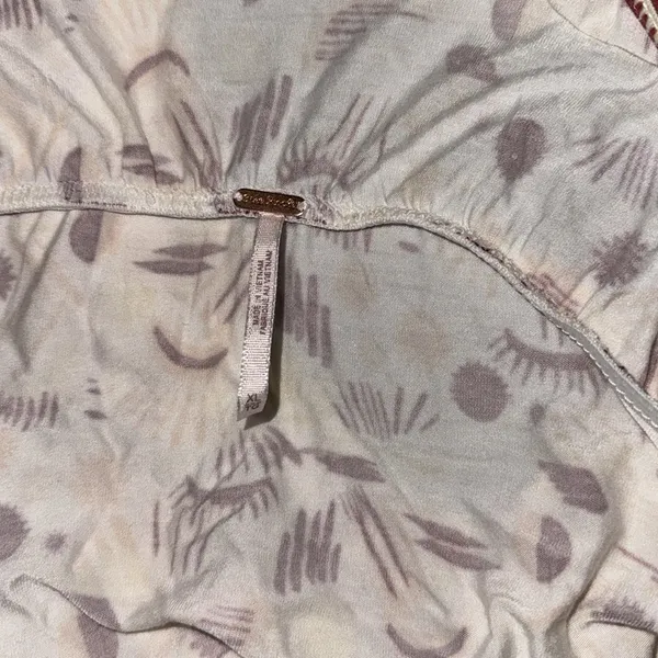 NWOT Free People Daria Graphic Maxi Dress in Ivory Combo open back XL - Image 5