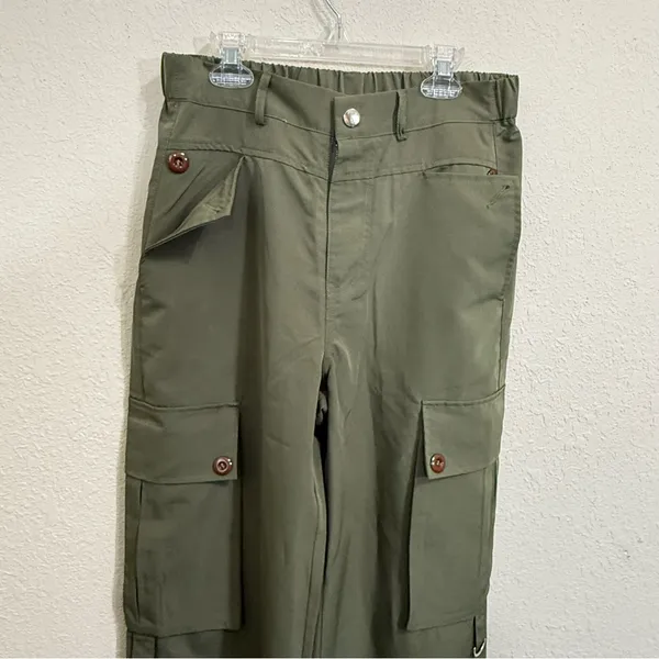 Olive Cargo Pants New Green - Image 4