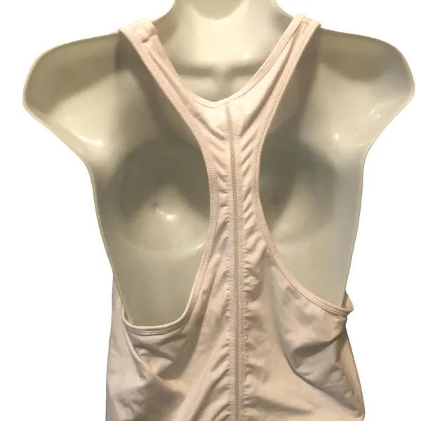 Zyia Active Effortless White Long Tank Size XXL Yoga Work Out Performance - Image 6