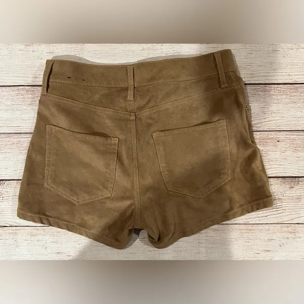 Express Super Soft Micro Suede Button Fly Shorts Size 2 - Image 2