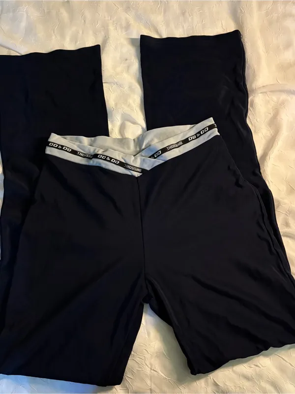 Women's y2k sweatpants lounge jersey bottoms in navy blue - Image 5