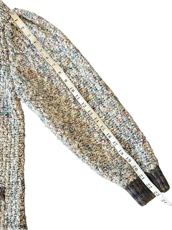 Vintage boho long sweater cardigan made in Taiwan - Image 8