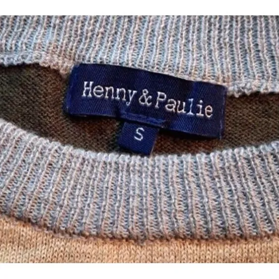 Henny & Paulie Women's Sweater Long Sleeve Stripes Multicolor Size‎ S - Image 3