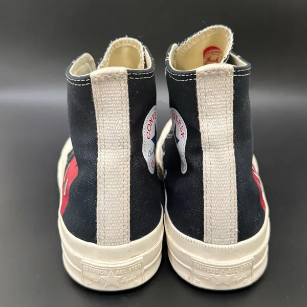 CONVERSE X Comme des Garçons PLAY High Top Chuck 70 Unisex Sneakers Women’s 7 - Image 4