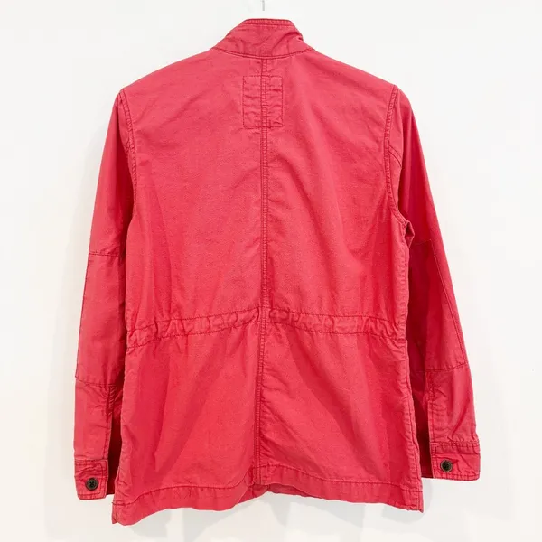 Gap Jacket Size S Pink‎ Twill Cargo Utility Stand Collar Zip Up Chore Gorpcore - Image 9