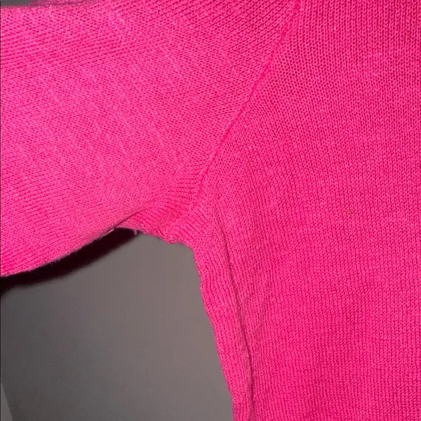 Ralph Lauren Sport Vibrant Pink Knit V Neck Sweater - Image 5