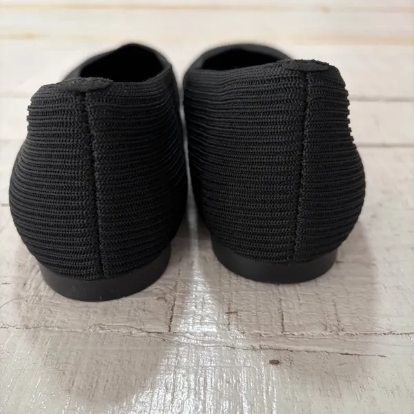 Vivaia Square-Toe V-Cut Flats Margot 2.0 EU size 41 US size 9.5 Black‎ Knit - Image 6