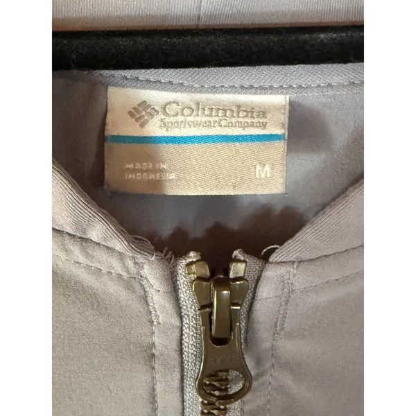 Columbia Gray Marina Bay OmniShield Full Zip Jacket Women M Windbreaker Hiking - Image 6
