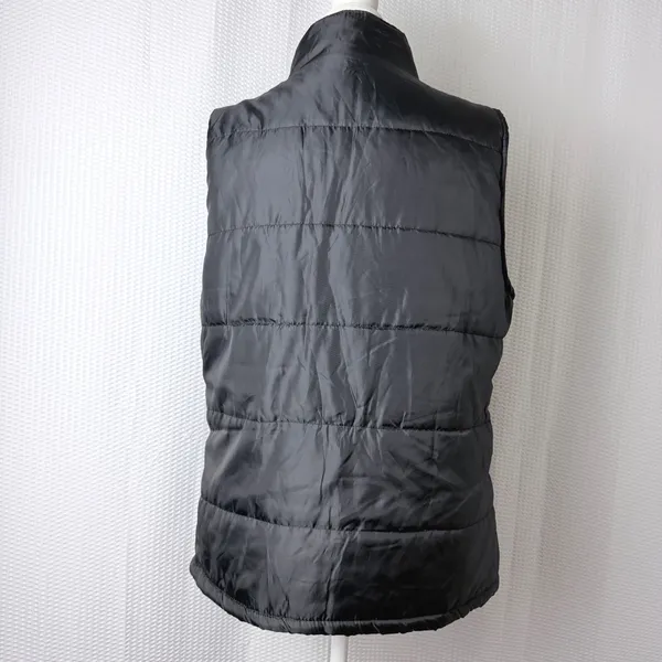 Jackson Hole Puffer Vest Women Large Black Quilted Full Zip Outdoor Hiking Layer - Image 2