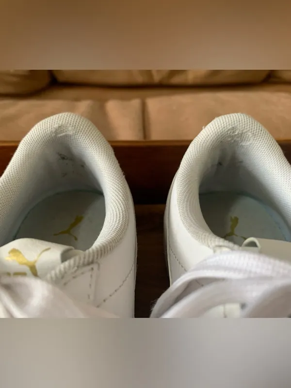 PUMA White Leather Sneakers - Image 6