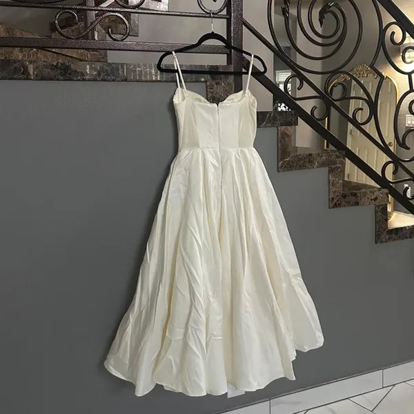 House of Cb Mademoiselle White Tulle Midi Dress - Image 2