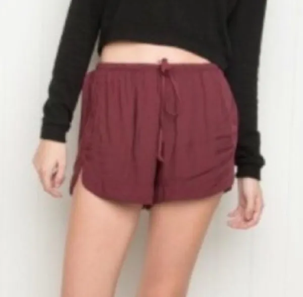 Brandy Melville Burgundy Shorts - Image 2