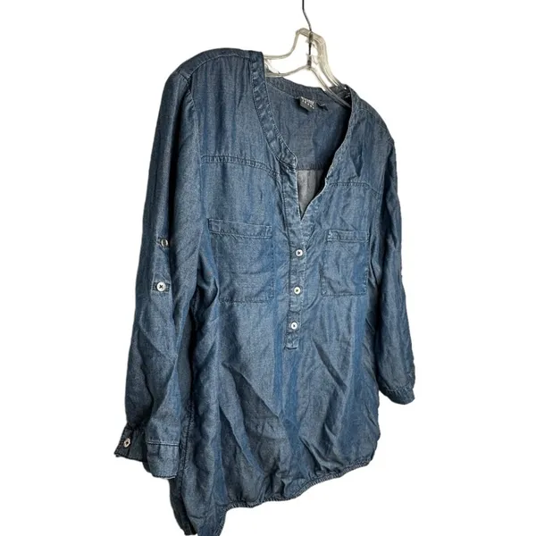 SoHo‎ Jeans Blue Shirt - Image 3