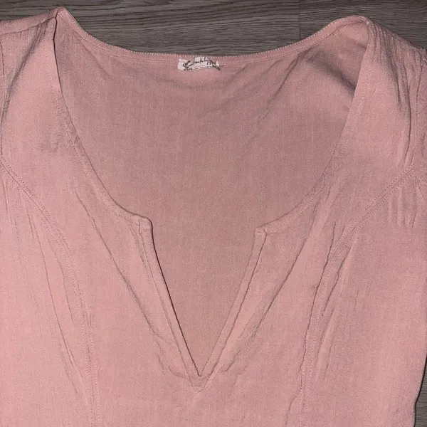 Intimately Free People Pink V Neck Bodysuit - Image 3
