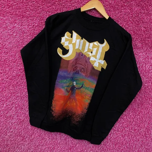 Ghost Cardinal Copia Death Metal Band Crewneck Sweater Small - Image 3
