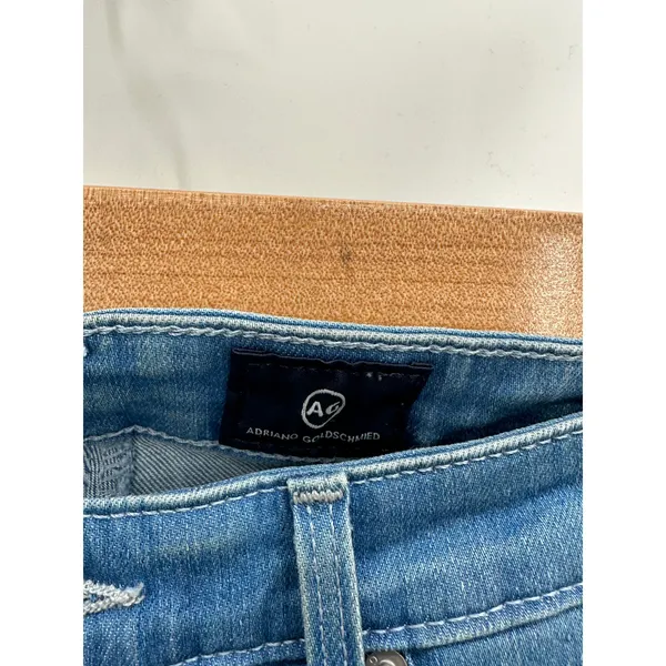AG Adriano Goldschmied The Mid‎ Rise Stevie Capri Blue Jeans Women's Size 25 - Image 5