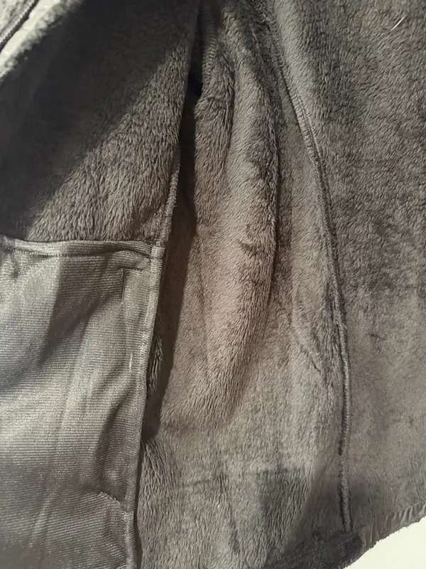 The North Face Black Plush Fleece Zip Jacket - Image 6