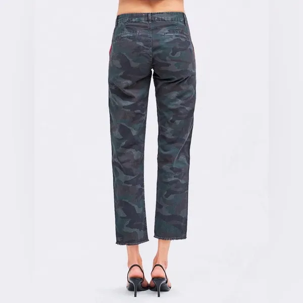 Sundry x Anthropologie Side Trim Camo Le Soleil Pants in Charcoal Size 27 - Image 5