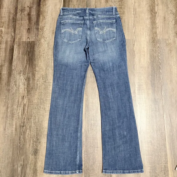 Wrangler Mae Boot Cut Jeans 7x30 Dark Wash Mid Rise Western Denim Western Rodeo - Image 5