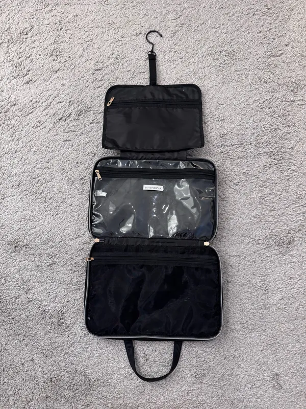 Sonia Kashuk Hanging Travel Weekender 3 Compartment Toiletry Bag - Image 3
