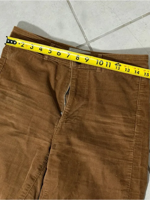 Everlane Women Brown Fall Corduroy Pants Classic Straight‎ Fit size 6 - Image 8