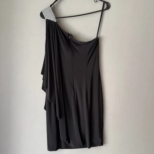Cache sz 8 Black one shoulder mini Dress‎ - Image 6