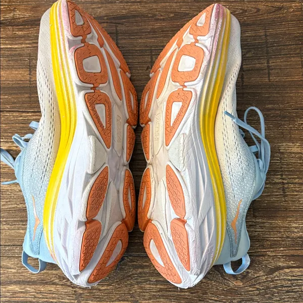 HOKA Bondi 8 Summer Song Country Air Blue 9.5 Wide EUC Gorpcore - Image 5