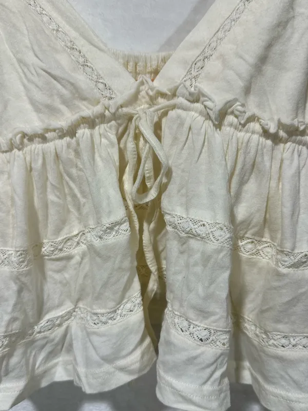 Urban Outfitters Kimchi Blue Nia BabyDoll Top size Medium color Ivory NWT - Image 7