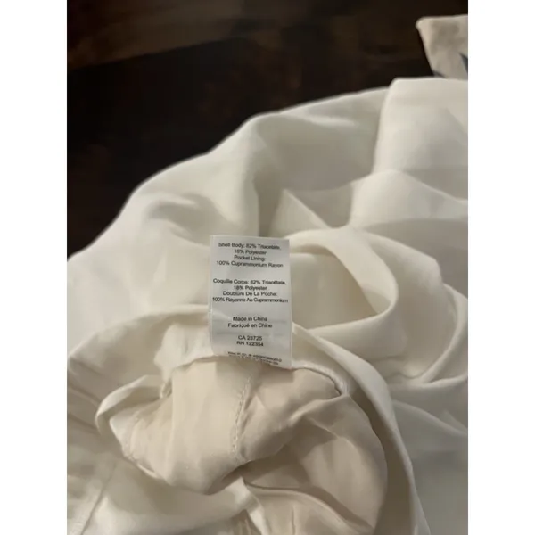 Aritzia Babaton Cohen Pants Pleated Cropped Trousers 4 Ivory - Image 5