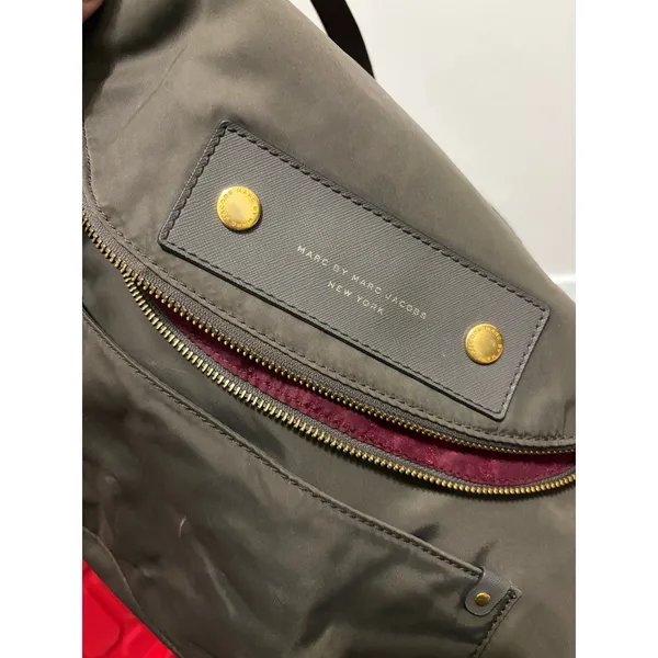 Marc by Marc Jacobs Purse Nylon Shoulder Bag Dark Green Gray Preppy Y2K Streetwear Bags - Image 8