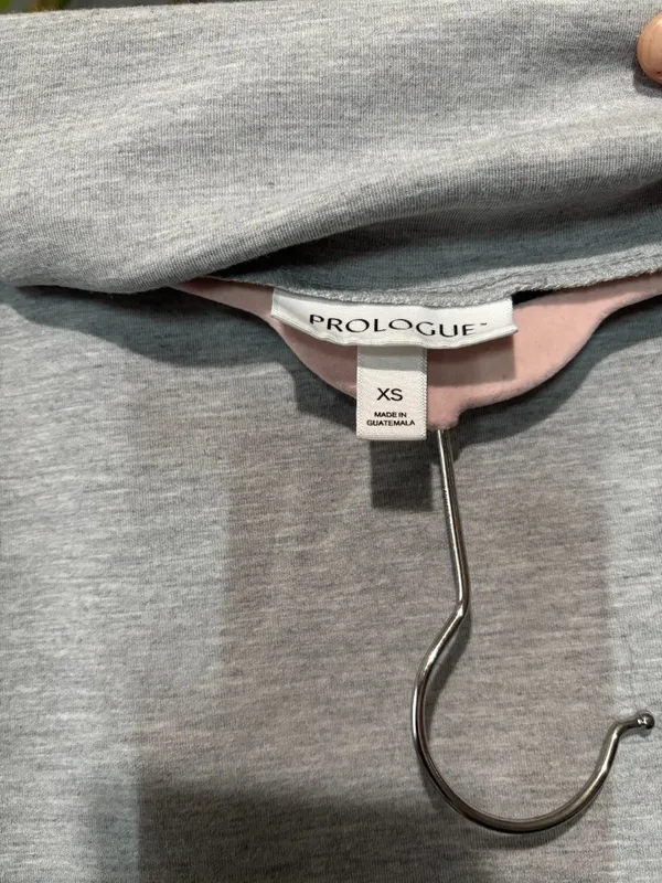 Prologue Gray Mock Neck Sweatshirt • Size XS - Image 2