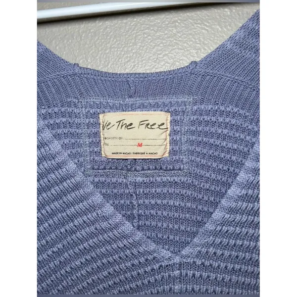 Free People Into You Purple Knit Pullover Oversized Sweater Women’s Size Medium - Image 8
