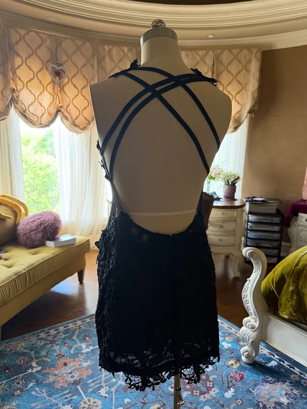 Lace Dress Black Size M - Image 5