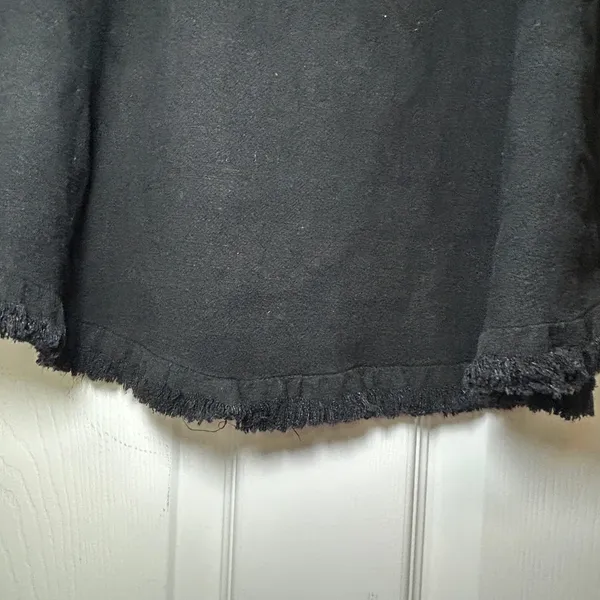 Umgee Women's XL Black Fringe Hem Tunic Dress Casual Boho Summer‎ Cover Up - Image 6