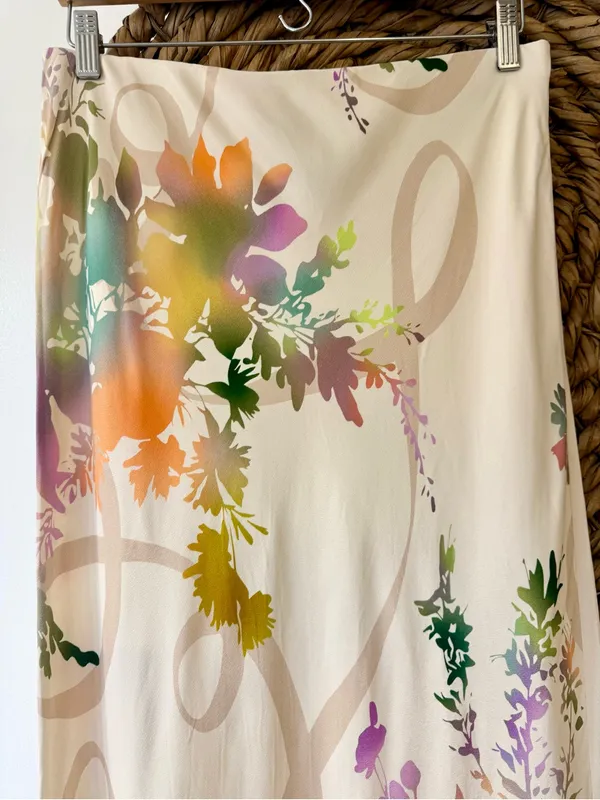 Nwt Anthropologie The Tilda Maxi Slip Skirt Pearl/Nacr Sz Medium - Image 4