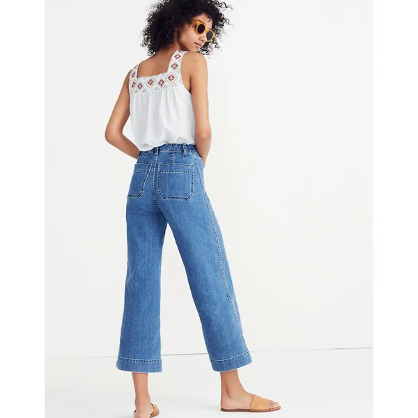 Madewell Emmett Wide Leg Crop Jeans - Image 3