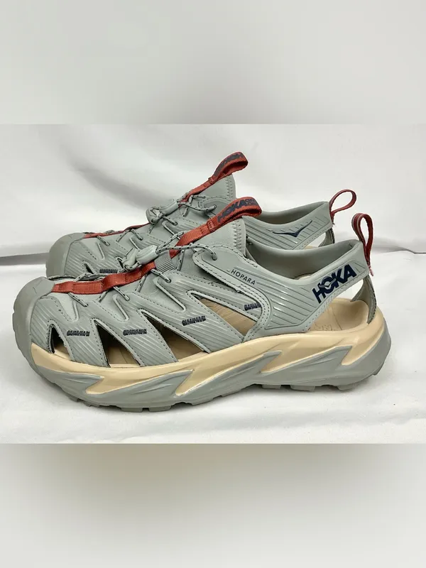 HOKA ONE ONE Hopara Hiking Sandals Limestone Shifting Sand Grey Women’s Sz 8.5 - Image 3