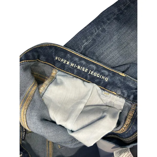 American Eagle Super Hi-Rise Jegging Dark Wash Skinny Jeans Womens 8 Long - Image 6