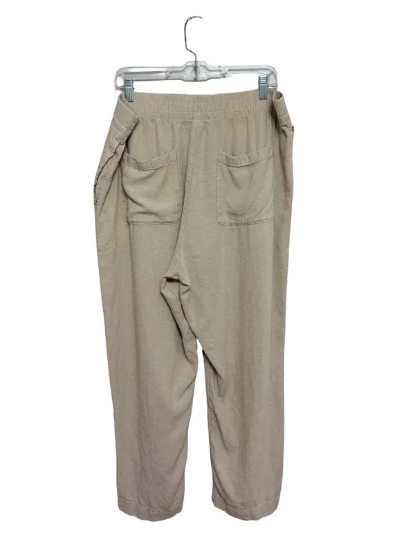 Old Navy High-Waisted Linen-Blend Straight Ankle Pants in Flax Linen - Size XL - Image 4