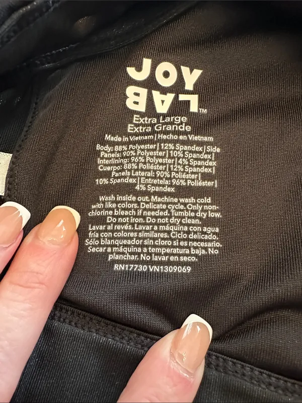 JoyLab Black High-Neck Sports Bralette - Image 5